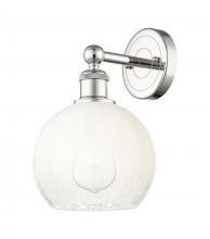 Innovations Lighting 616-1W-PN-G483-8OP - Brookhaven Globe - 1 Light - 8 inch - Polished Nickel - Sconce