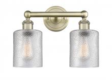 Innovations Lighting 616-2W-AB-G112 - Cobbleskill - 2 Light - 14 inch - Antique Brass - Bath Vanity Light