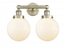Innovations Lighting 616-2W-AB-G201-8 - Beacon - 2 Light - 17 inch - Antique Brass - Bath Vanity Light