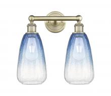 Innovations Lighting 616-2W-AB-G480-6SB - Brookhaven Almond - 2 Light - 15 inch - Antique Brass - Bath Vanity Light