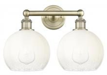 Innovations Lighting 616-2W-AB-G483-8OP - Brookhaven Globe - 2 Light - 17 inch - Antique Brass - Bath Vanity Light