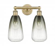 Innovations Lighting 616-2W-BB-G480-6SL - Brookhaven Almond - 2 Light - 15 inch - Brushed Brass - Bath Vanity Light