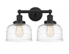 Innovations Lighting 616-2W-BK-G713 - Bell - 2 Light - 17 inch - Matte Black - Bath Vanity Light