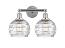 Innovations Lighting 616-2W-PC-G1213-8CL - Athens Deco Swirl - 2 Light - 17 inch - Polished Chrome - Bath Vanity Light