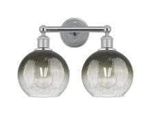 Innovations Lighting 616-2W-PC-G483-8SL - Brookhaven Globe - 2 Light - 17 inch - Polished Chrome - Bath Vanity Light