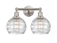 Innovations Lighting 616-2W-SN-G1213-8CL - Athens Deco Swirl - 2 Light - 17 inch - Brushed Satin Nickel - Bath Vanity Light
