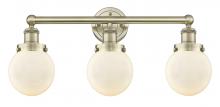 Innovations Lighting 616-3W-AB-G201-6 - Beacon - 3 Light - 24 inch - Antique Brass - Bath Vanity Light