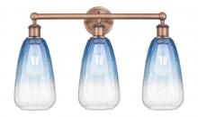 Innovations Lighting 616-3W-AC-G480-6SB - Brookhaven Almond - 3 Light - 24 inch - Antique Copper - Bath Vanity Light
