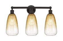 Innovations Lighting 616-3W-OB-G480-6AM - Brookhaven Almond - 3 Light - 24 inch - Oil Rubbed Bronze - Bath Vanity Light