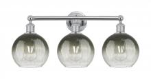 Innovations Lighting 616-3W-PC-G483-8SL - Brookhaven Globe - 3 Light - 26 inch - Polished Chrome - Bath Vanity Light