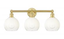 Innovations Lighting 616-3W-SG-G483-8OP - Brookhaven Globe - 3 Light - 26 inch - Satin Gold - Bath Vanity Light