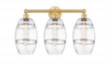 Innovations Lighting 616-3W-SG-G557-8CL - Vaz - 3 Light - 26 inch - Satin Gold - Bath Vanity Light