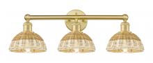 Innovations Lighting 616-3W-SG-NBD2-75-NAT - Bristol Natural II - 3 Light - 26 inch - Satin Gold - Bath Vanity Light