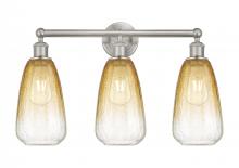 Innovations Lighting 616-3W-SN-G480-6AM - Brookhaven Almond - 3 Light - 24 inch - Brushed Satin Nickel - Bath Vanity Light