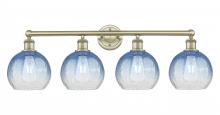 Innovations Lighting 616-4W-AB-G483-8SB - Brookhaven Globe - 4 Light - 35 inch - Antique Brass - Bath Vanity Light