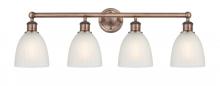 Innovations Lighting 616-4W-AC-G381 - Castile - 4 Light - 33 inch - Antique Copper - Bath Vanity Light