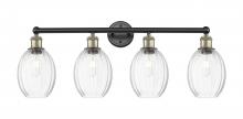 Innovations Lighting 616-4W-BAB-G459-6CL - Preston Bulb - 4 Light - 33 inch - Black Antique Brass - Bath Vanity Light