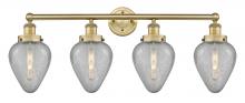 Innovations Lighting 616-4W-BB-G165 - Geneseo - 4 Light - 34 inch - Brushed Brass - Bath Vanity Light
