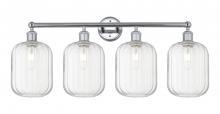 Innovations Lighting 616-4W-PC-G460-7CL - Preston Cylinder - 4 Light - 34 inch - Polished Chrome - Bath Vanity Light