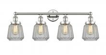Innovations Lighting 616-4W-PN-G142 - Chatham - 4 Light - 34 inch - Polished Nickel - Bath Vanity Light