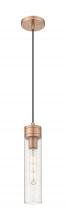 Innovations Lighting 617-1P-AC-G617-11SDY - Boreas - 1 Light - 3 inch - Antique Copper - Cord Hung - Mini Pendant