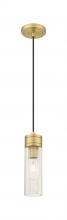 Innovations Lighting 617-1P-BB-G617-8SCL - Boreas - 1 Light - 3 inch - Brushed Brass - Cord Hung - Mini Pendant