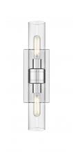 Innovations Lighting 617-2W-PC-G617-8CL - Boreas - 2 Light - 18 inch - Polished Chrome - Bath Vanity Light