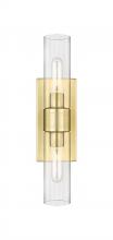 Innovations Lighting 617-2W-SG-G617-8CL - Boreas - 2 Light - 18 inch - Satin Gold - Bath Vanity Light