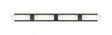Innovations Lighting 617L-4W-BK-G617-11SWH - Boreas - 4 Light - 51 inch - Matte Black - Bath Vanity Light