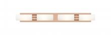 Innovations Lighting 617S-4W-AC-G617-8SWH - Boreas - 4 Light - 39 inch - Antique Copper - Bath Vanity Light