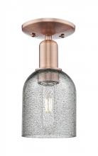 Innovations Lighting 716-1C-AC-G257 - Caledonia - 1 Light - 5 inch - Antique Copper - Semi-Flush Mount