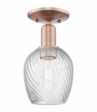 Innovations Lighting 716-1C-AC-G292 - Salina - 1 Light - 6 inch - Antique Copper - Semi-Flush Mount