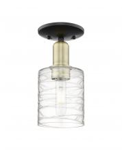 Innovations Lighting 716-1C-BAB-G1113 - Cobbleskill - 1 Light - 5 inch - Black Antique Brass - Semi-Flush Mount