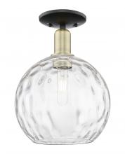 Innovations Lighting 716-1C-BAB-G1215-10 - Athens Water Glass - 1 Light - 10 inch - Black Antique Brass - Semi-Flush Mount
