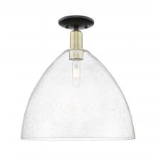 Innovations Lighting 716-1C-BAB-GBD-164 - Bristol - 1 Light - 16 inch - Black Antique Brass - Semi-Flush Mount