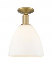 Innovations Lighting 716-1C-BB-GBD-91 - Bristol - 1 Light - 9 inch - Brushed Brass - Semi-Flush Mount