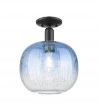 Innovations Lighting 716-1C-BK-G481-10SB - Brookhaven Sphere - 1 Light - 6 inch - Matte Black - Semi-Flush Mount