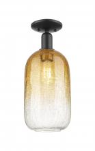 Innovations Lighting 716-1C-BK-G482-7AM - Brookhaven Cloche - 1 Light - 6 inch - Matte Black - Semi-Flush Mount