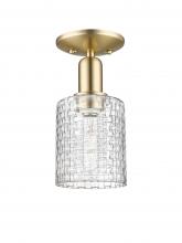 Innovations Lighting 716-1C-CB-G112C-5CL - Cobbleskill - 1 Light - 5 inch - Champagne Bronze - Semi-Flush Mount
