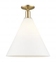 Innovations Lighting 716-1C-CB-GBC-161 - Berkshire Glass - 1 Light - 16 inch - Champagne Bronze - Semi-Flush Mount