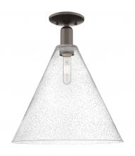 Innovations Lighting 716-1C-OB-GBC-164 - Berkshire Glass - 1 Light - 16 inch - Oil Rubbed Bronze - Semi-Flush Mount
