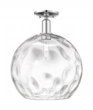 Innovations Lighting 716-1C-PC-G1215-14 - Athens Water Glass - 1 Light - 13 inch - Polished Chrome - Semi-Flush Mount