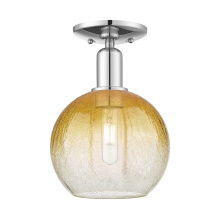 Innovations Lighting 716-1C-PC-G483-8AM - Brookhaven Globe - 1 Light - 6 inch - Polished Chrome - Semi-Flush Mount