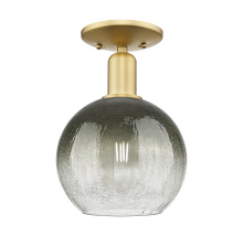 Innovations Lighting 716-1C-SG-G483-8SL - Brookhaven Globe - 1 Light - 6 inch - Satin Gold - Semi-Flush Mount