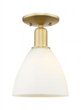 Innovations Lighting 716-1C-SG-GBD-751 - Bristol - 1 Light - 8 inch - Satin Gold - Semi-Flush Mount