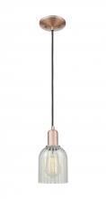 Innovations Lighting 716-1P-AC-G2511 - Caledonia - 1 Light - 5 inch - Antique Copper - Cord hung - Mini Pendant