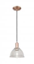 Innovations Lighting 716-1P-AC-G422 - Arietta - 1 Light - 8 inch - Antique Copper - Cord hung - Mini Pendant