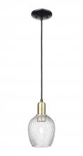 Innovations Lighting 716-1P-BAB-G292 - Salina - 1 Light - 6 inch - Black Antique Brass - Cord hung - Mini Pendant