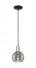 Innovations Lighting 716-1P-BAB-G556-6SM - Rochester - 1 Light - 6 inch - Black Antique Brass - Cord hung - Mini Pendant