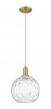 Innovations Lighting 716-1P-BB-G1215-10 - Athens Water Glass - 1 Light - 10 inch - Brushed Brass - Cord hung - Mini Pendant